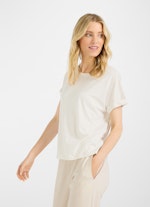 Coupe Boxy Fit T-shirts T-shirt en lyocell eggshell