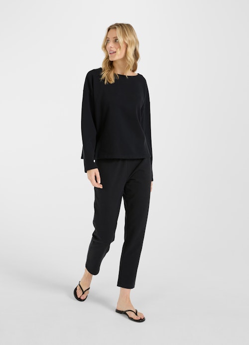 Coupe Loose Fit Sweat-shirts Pull-over black