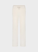 wide leg Hosen Samt - Sweatpants eggshell