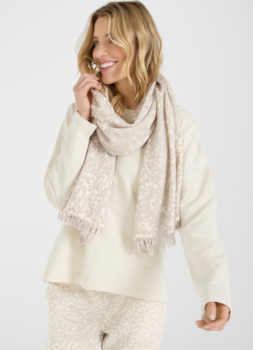 Regular Fit Strick Cashmere Blend - Schal eggshell