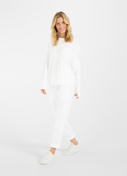 Casual Fit Strick Viscose Stretch - Sweater white