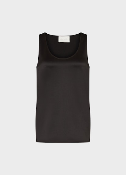 Coupe Loose Fit Hauts haut en satin black
