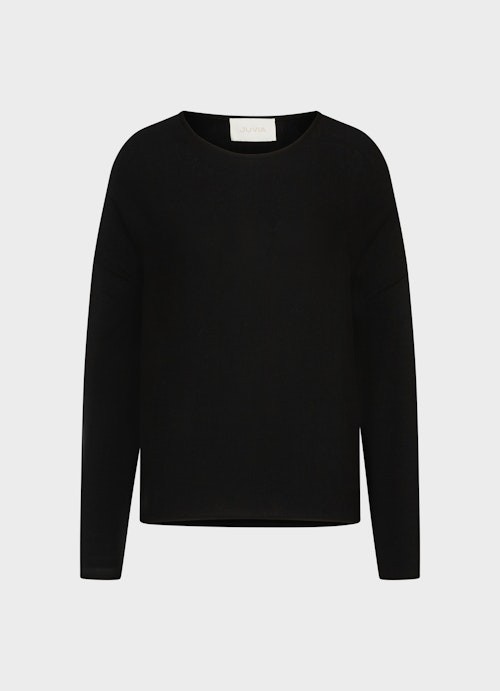 Casual Fit Strick Viscose Stretch - Sweater black