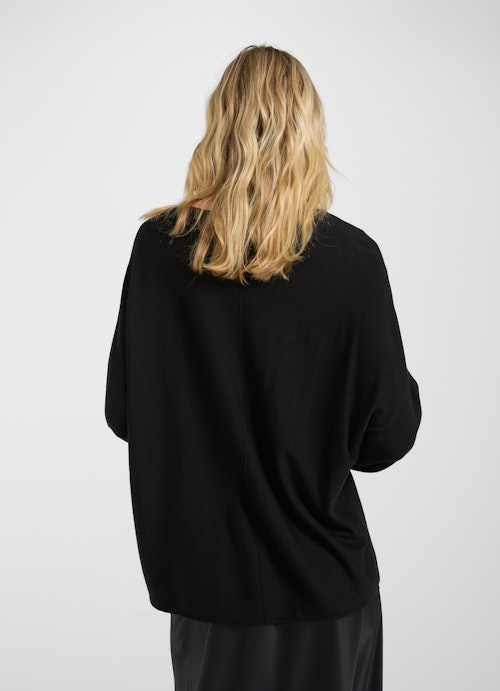 Casual Fit Knitwear Viscose Stretch Sweater black