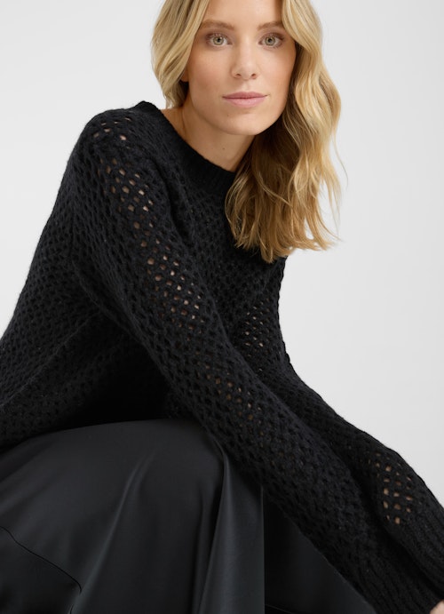 Casual Fit Strick Strick - Pullover black