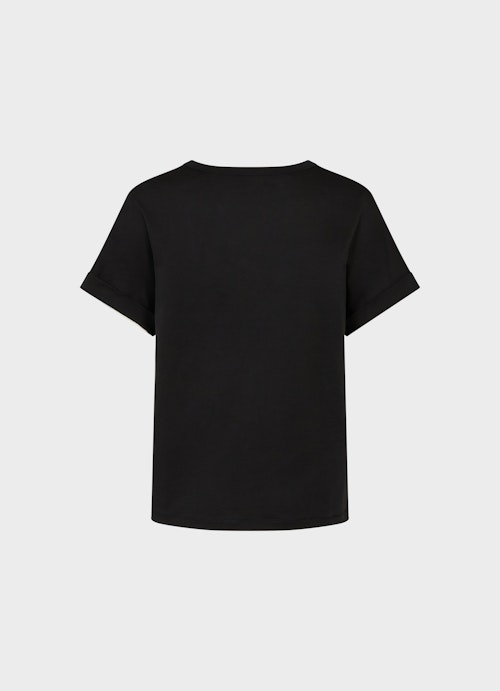 Coupe Boxy Fit T-shirts T-shirt en lyocell black