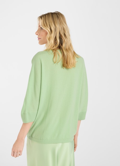 Coupe Casual Fit Maille Pull en mélange de cachemire apple green