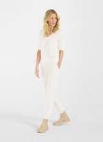Slim Fit T-Shirts Jersey Modal - T-shirt eggshell