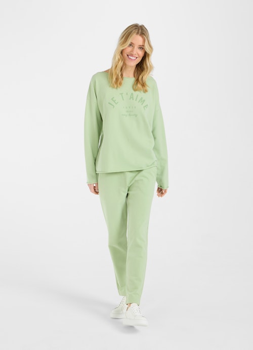 Coupe Loose Fit Sweat-shirts Sweat-shirt ample apple green
