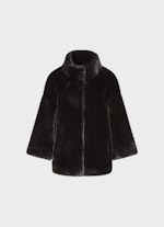 Loose Fit Jacken Faux Fur - Wendejacke black
