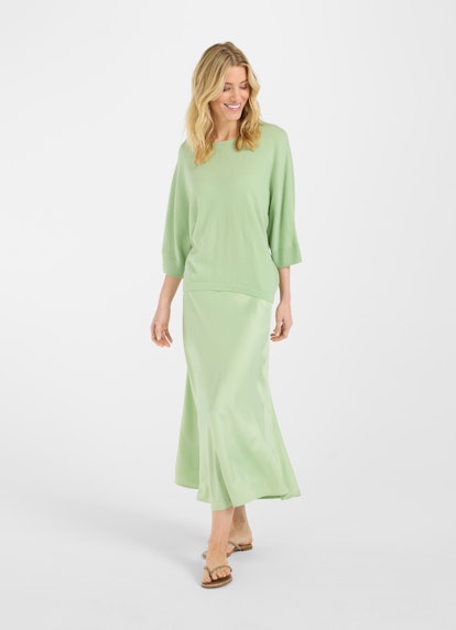 Coupe Casual Fit Maille Pull en mélange de cachemire apple green