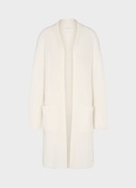 Coupe Regular Fit Maille Cardigan en mélange de cachemire eggshell