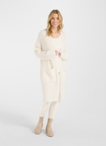 Coupe Regular Fit Maille Cardigan en mélange de cachemire eggshell