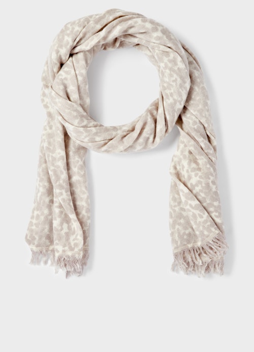 Regular Fit Strick Cashmere Blend - Schal eggshell