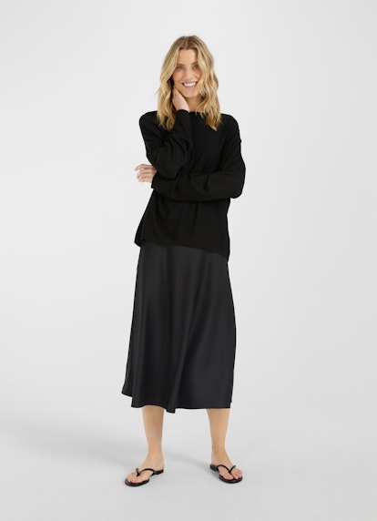 Casual Fit Strick Viscose Stretch - Sweater black