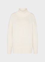 Coupe Casual Fit Maille Pull col roulé en cachemire eggshell