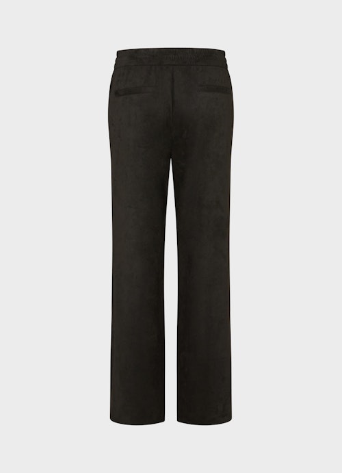 Casual Fit Pants Tech Leather Pants black