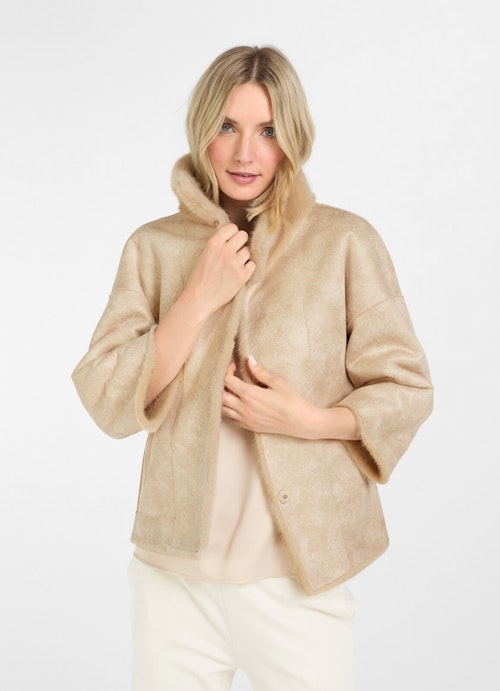 Loose Fit Jackets Reversible jacket almond milk