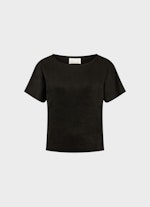 Regular Fit Tops Tech Velours - Top black
