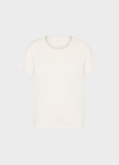 Coupe Boxy Fit T-shirts T-shirt en lyocell eggshell