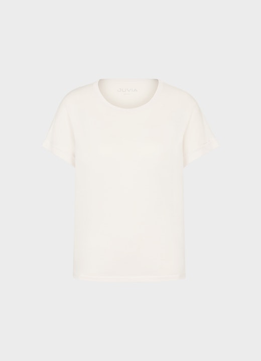 Boxy Fit T-Shirts Lyocell - T-Shirt eggshell