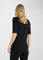Slim Fit T-Shirts Jersey Modal - T-shirt black