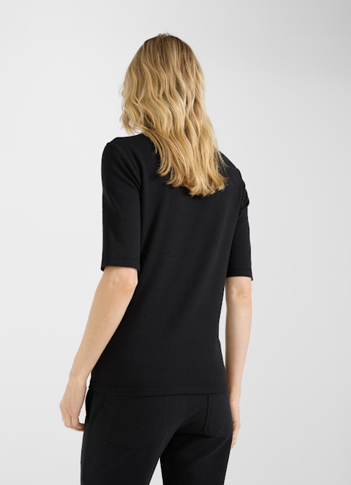 Coupe Slim Fit T-shirts Jersey Modal - T-shirt black