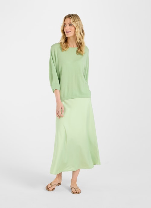 Coupe Casual Fit Maille Pull en mélange de cachemire apple green