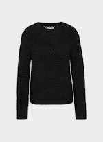 Casual Fit Strick Strick - Pullover black