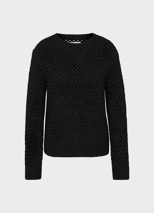 Casual Fit Strick Strick - Pullover black