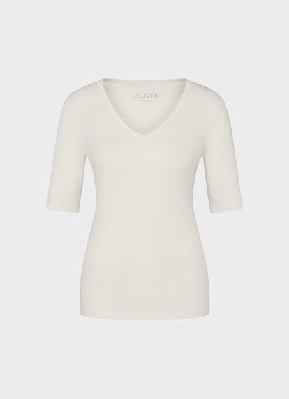 Slim Fit T-Shirts Jersey Modal - T-shirt eggshell