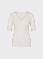 Slim Fit T-Shirts Jersey Modal - T-shirt eggshell
