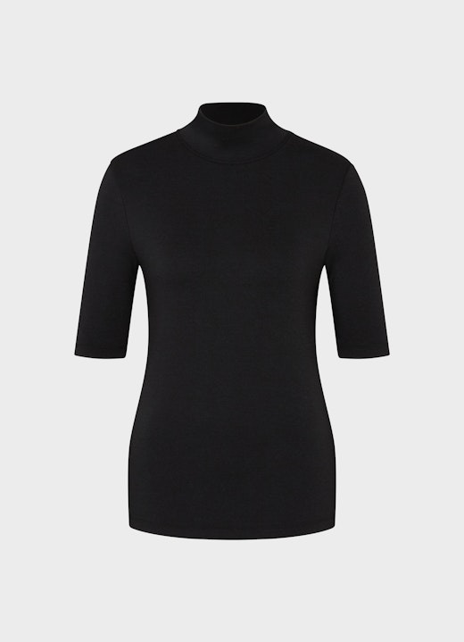 Slim Fit T-Shirts Jersey Modal - T-shirt black