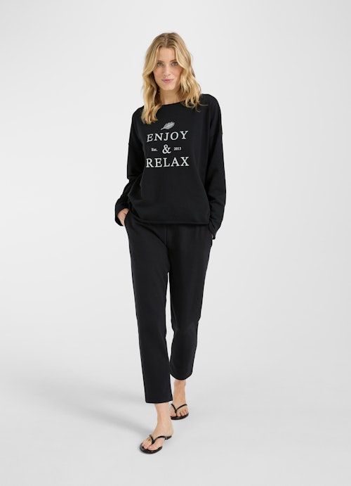 Coupe Loose Fit Sweat-shirts Sweat-shirt ample black