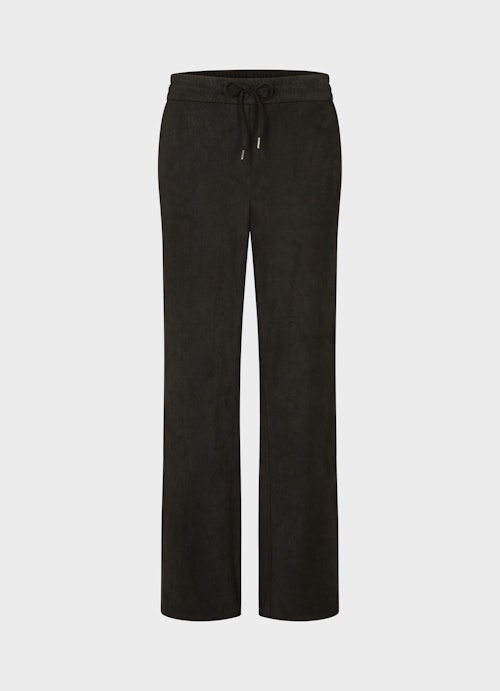 Casual Fit Hosen Tech Leather - Hose black