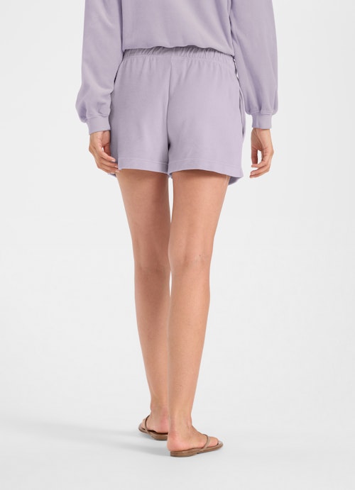 Medium Length Bermudas Velvet - Bermuda dusty violet