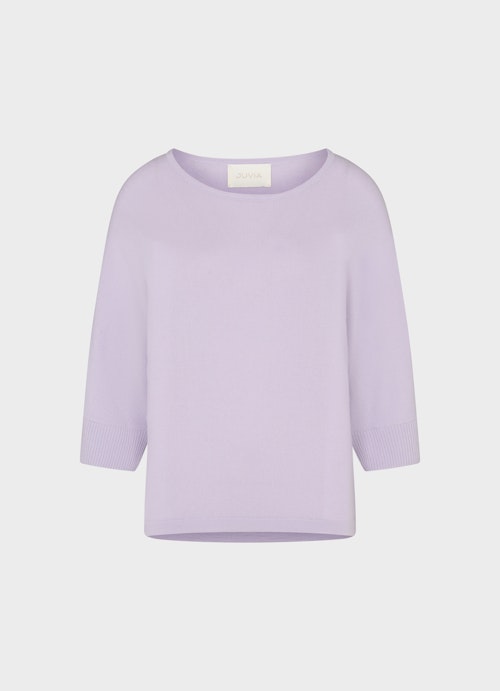 Casual Fit Knitwear Cashmere Blend Sweater dusty violet