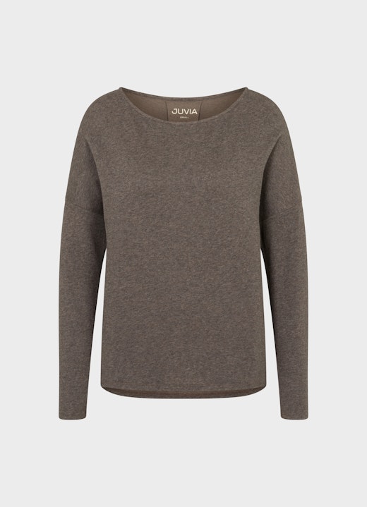 Coupe Loose Fit Sweat-shirts Cashmix - Pull plum kitten mel.