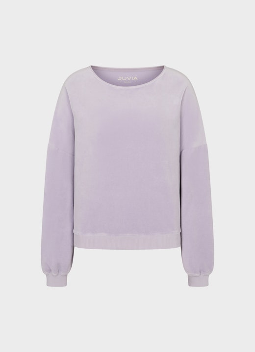 Loose Fit Sweatshirts Samt - Sweater dusty violet