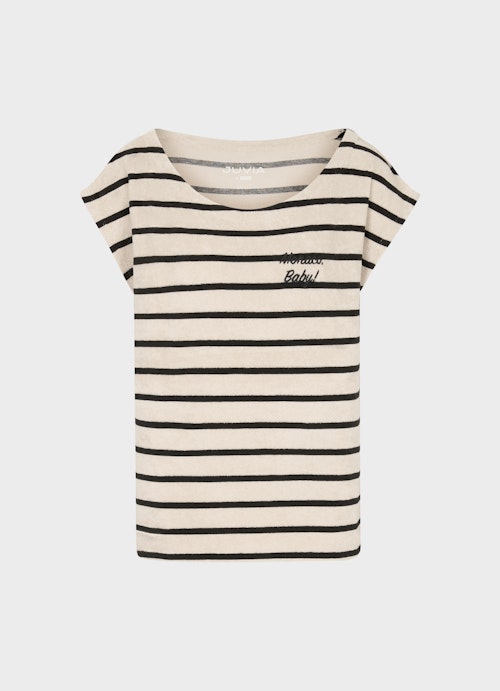 Coupe Casual Fit T-shirts Chemise en molleton léger rayée light walnut