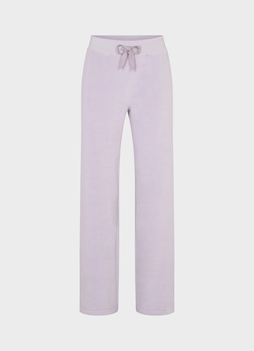Wide Leg Pants Velvet sweatpants dusty violet