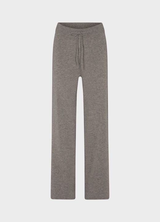 Regular Fit Hosen Cashmere Blend - Strickhose plum kitten mel.