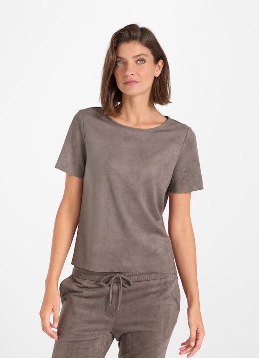 Loose Fit T-Shirts Tech Velours - T-Shirt plum kitten