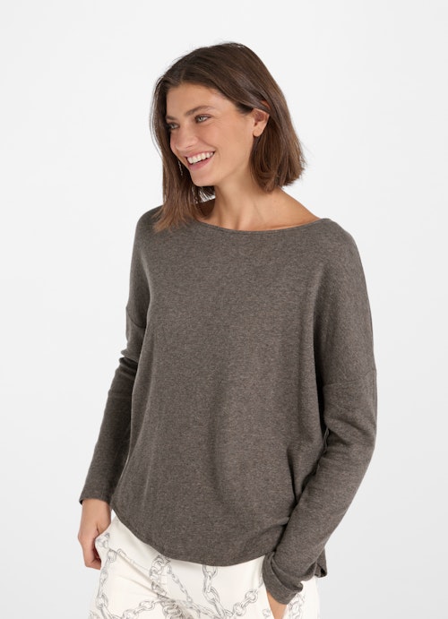 Loose Fit Sweatshirts Cashmix - Sweater plum kitten mel.