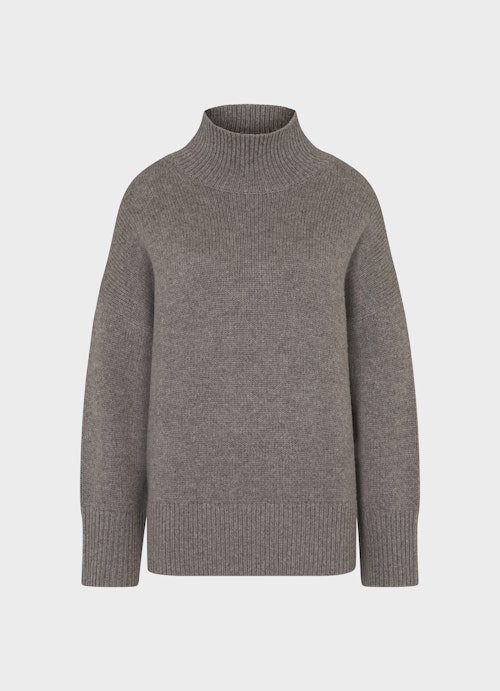 Casual Fit Knitwear Cashmere Blend Sweater plum kitten mel.