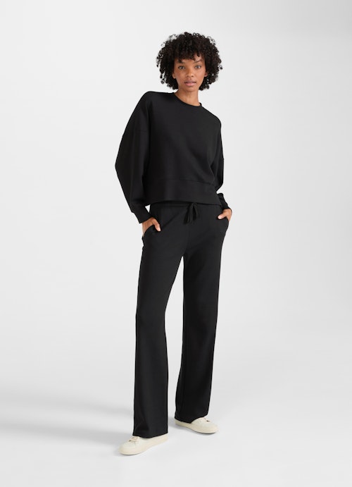 Boot Cut Pants Wide Leg Fit - Sweatpants black