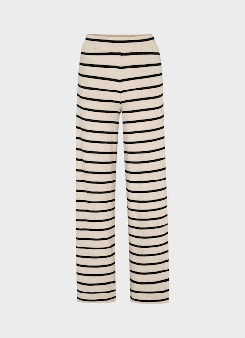 Coupe Casual Fit Pantalons Pantalon en molleton léger rayé light walnut