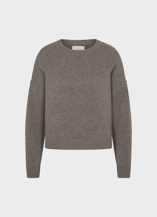 Slim Fit Knitwear Cashmere Blend Sweater plum kitten mel.