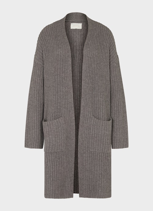 Coupe Regular Fit Maille Cardigan en mélange de cachemire plum kitten mel.