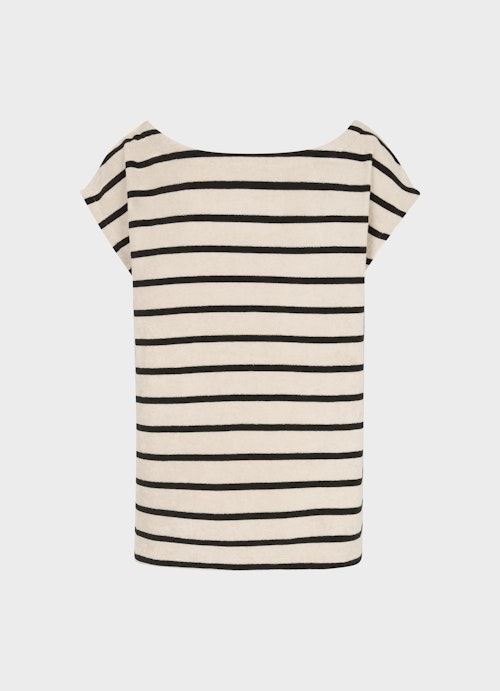 Coupe Casual Fit T-shirts Chemise en molleton léger rayée light walnut